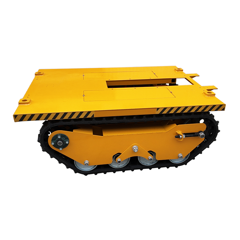 Tracked chassis vehicle