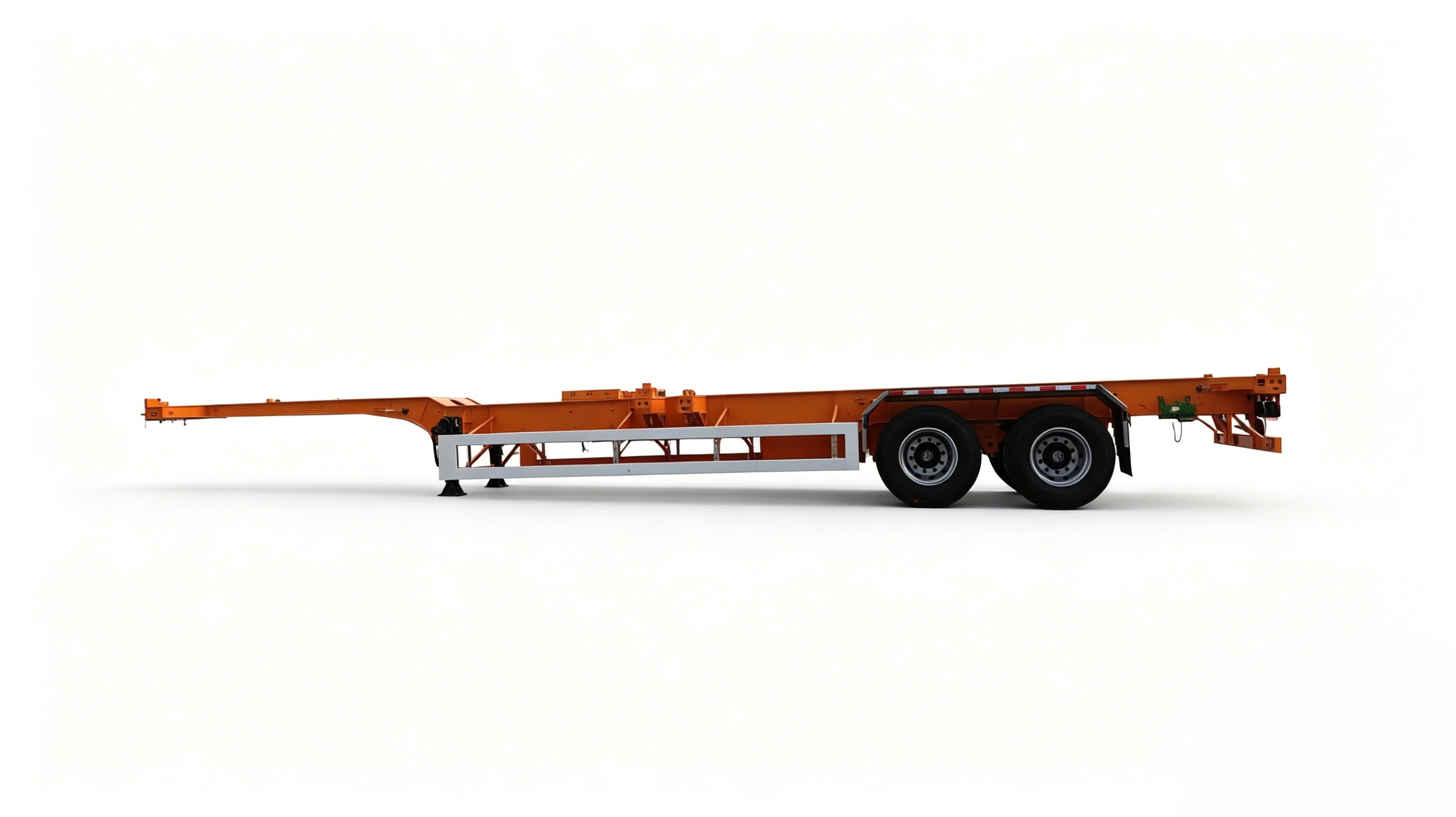 Container skeletal semi-trailer